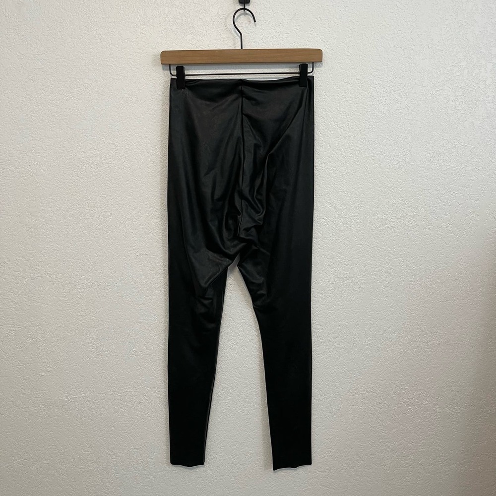 Commando Perfect Control High Waist Faux Leather Pull-On Leggings Black Medium - Picture 8 of 11